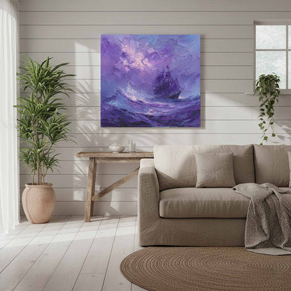 Abstract Purple Seascape Canvas Art — product image 7