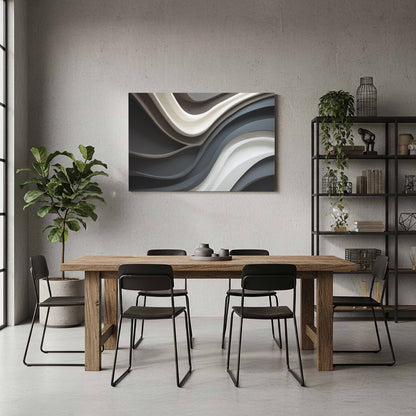 Abstract Sculptural Wall Art – styled room view 8