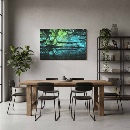 Illuminated Cave Wall Art – styled room view 5
