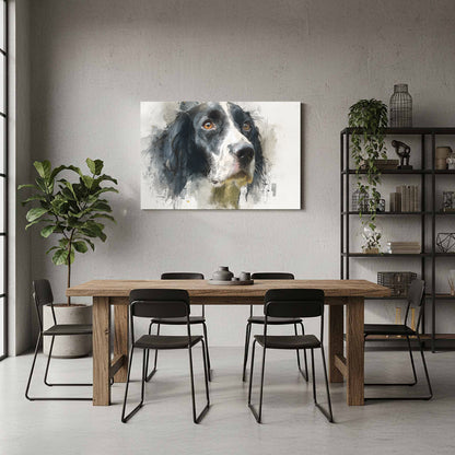 English Springer Spaniel Canvas Print – styled room view 6