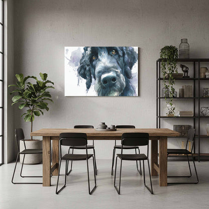 Portuguese Water Dog Canvas Print – styled room view 6