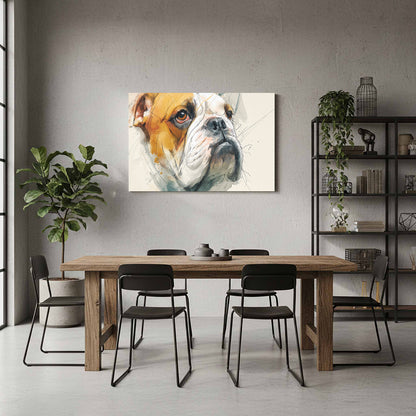 Bulldog Portrait Canvas Wall Art — product image 7
