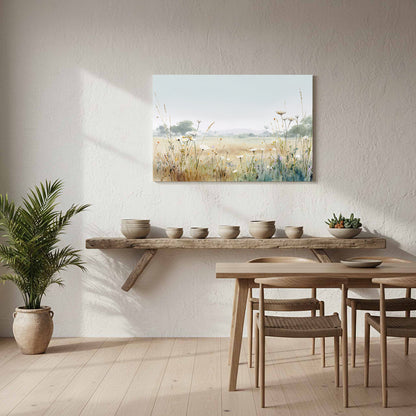 Meadow Wildflower Canvas Print – styled room view 7