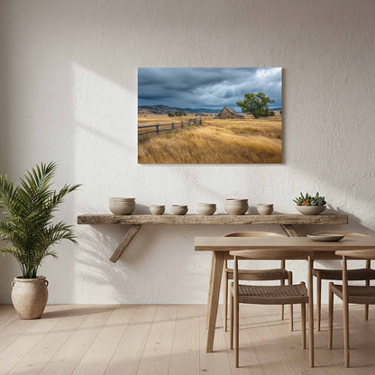 Rustic Barn Canvas Print – styled room view 7