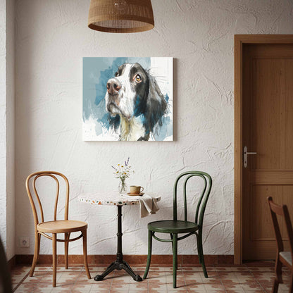 English Springer Spaniel Canvas Wall Art – styled room view 7