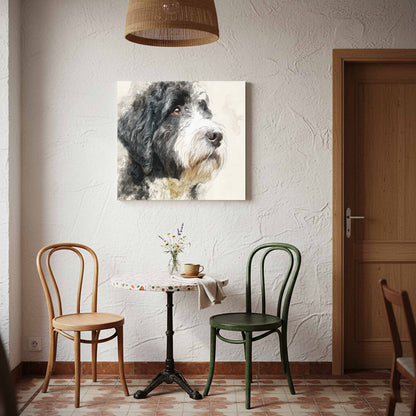 Portuguese Water Dog Canvas Print – styled room view 6