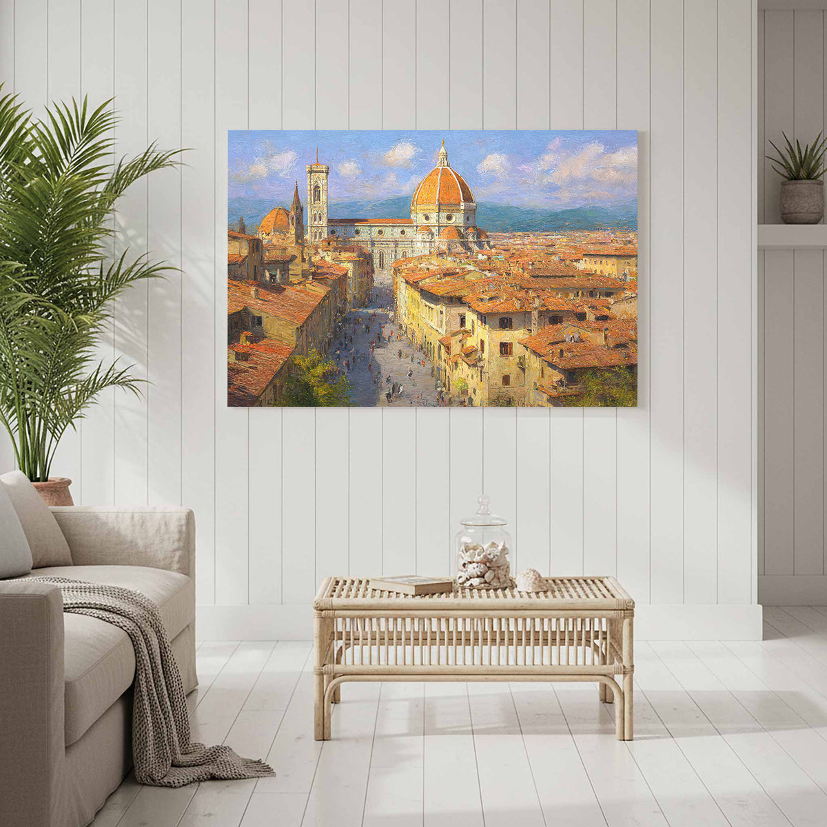 Florence Cathedral Canvas Print – styled room view 6