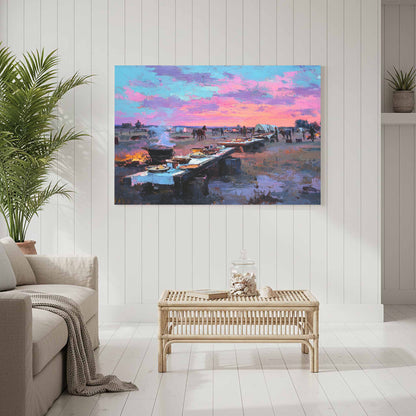 Western Frontier Canvas Print – styled room view 7
