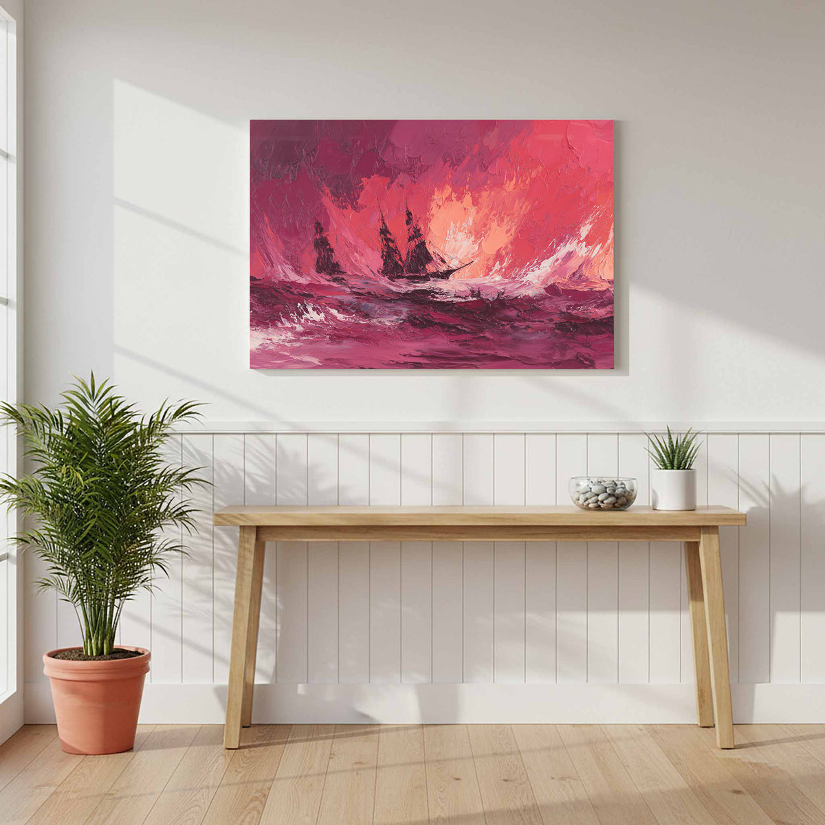 Abstract Storm Seascape Canvas Wall Art — product image 6