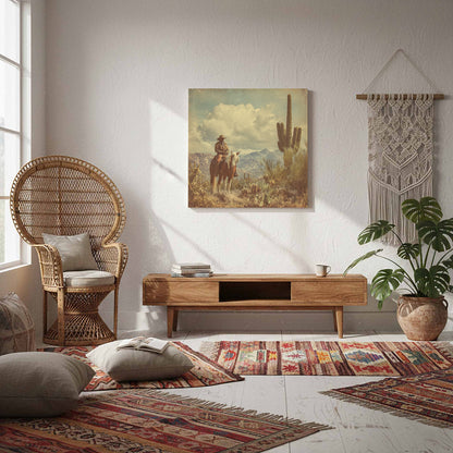 Western Cowboy Desert Canvas Wall Art — product image 8