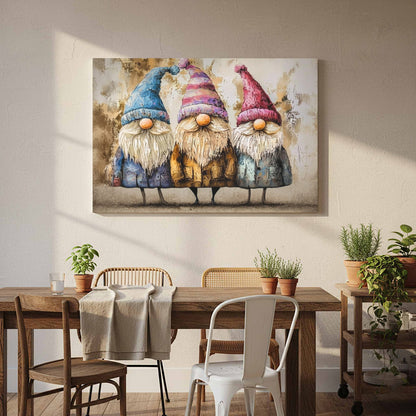 Rustic Gnome Wall Art – styled room view 5