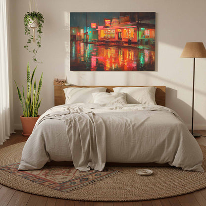 Midwest Supper Club Canvas Art – styled room view 6
