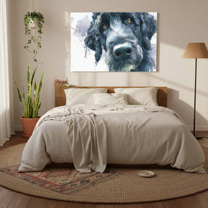 Portuguese Water Dog Canvas Print – styled room view 7