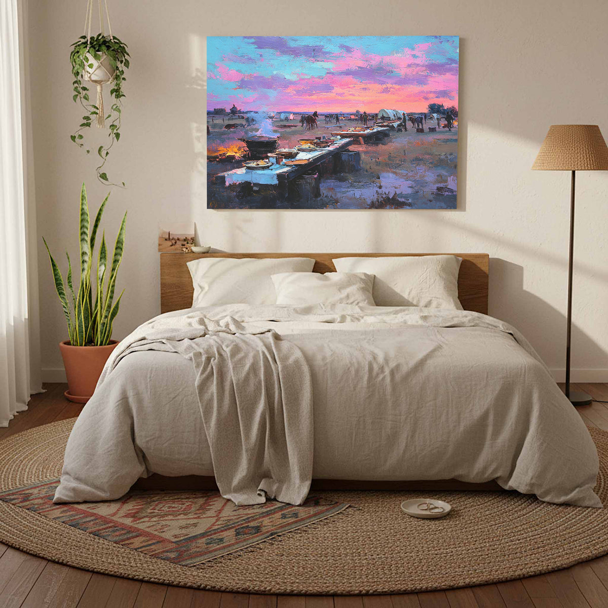 Western Frontier Canvas Print – styled room view 8
