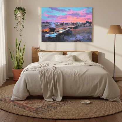 Western Frontier Canvas Print – styled room view 8