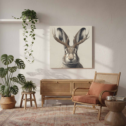 Jackalope Art Print – styled room view 6