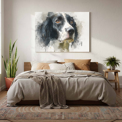 English Springer Spaniel Canvas Print – styled room view 7