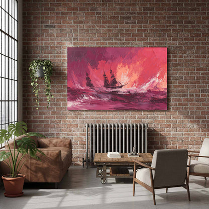 Abstract Storm Seascape Canvas Wall Art — product image 7