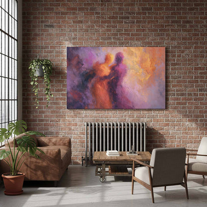 Abstract Intimate Wall Art – styled room view 6