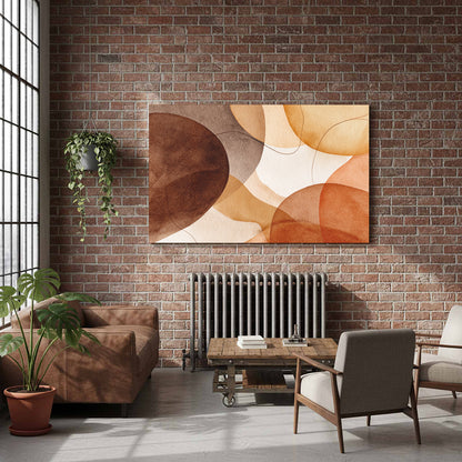 Abstract Watercolor Canvas Print – styled room view 8
