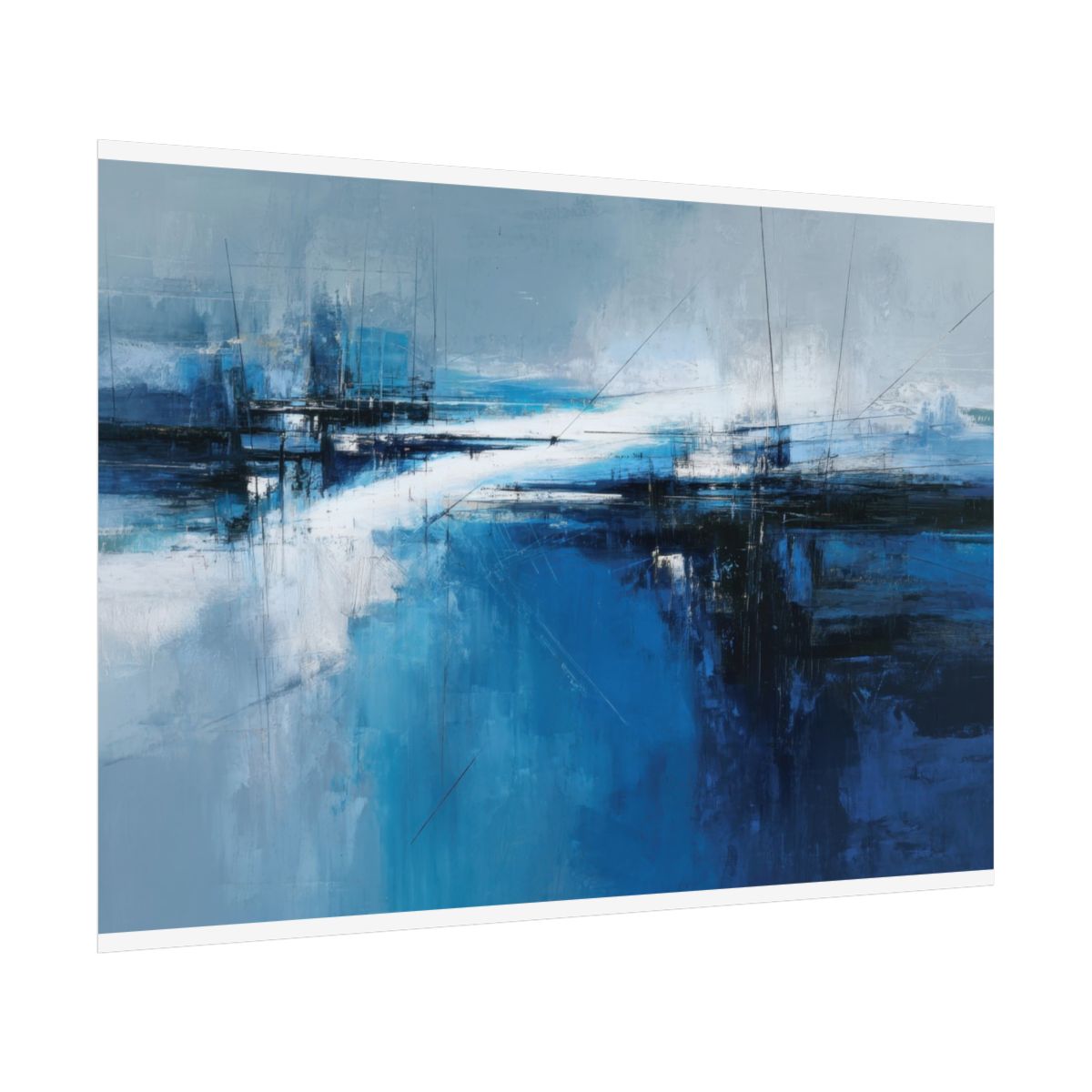Abstract Blue Ocean Wall Art — product image 13