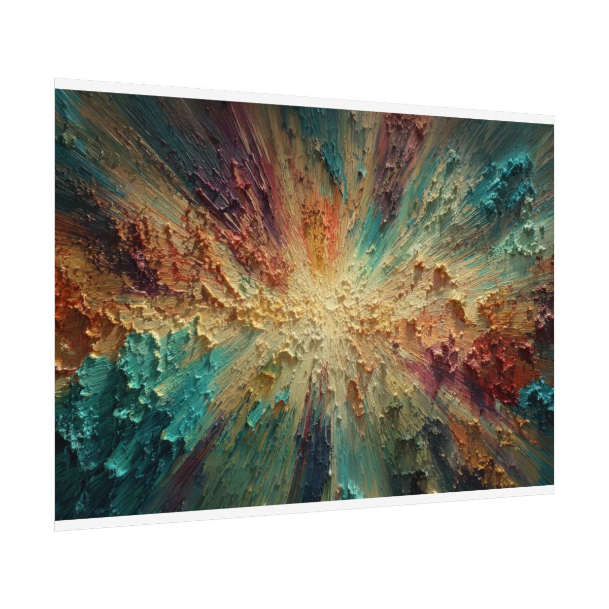 Abstract Burst Canvas Wall Art – fine art poster print