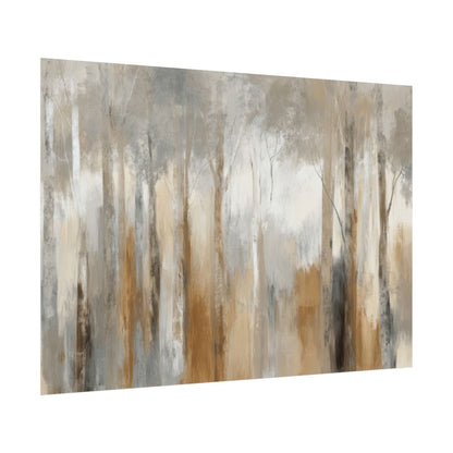 Abstract Forest Canvas Wall Art – fine art poster print