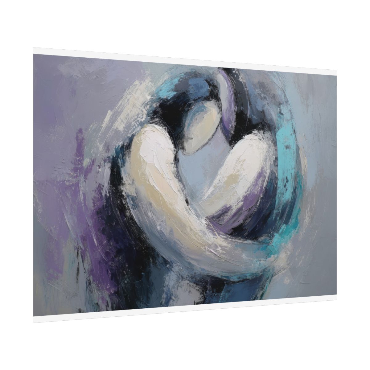 Abstract Intimacy Canvas Wall Art – fine art poster print