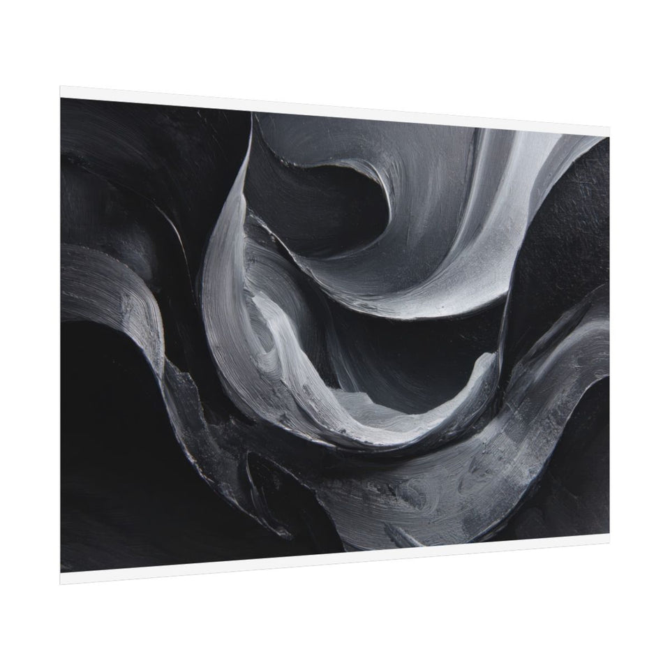 Abstract Monochrome Figure Wall Art – fine art poster print