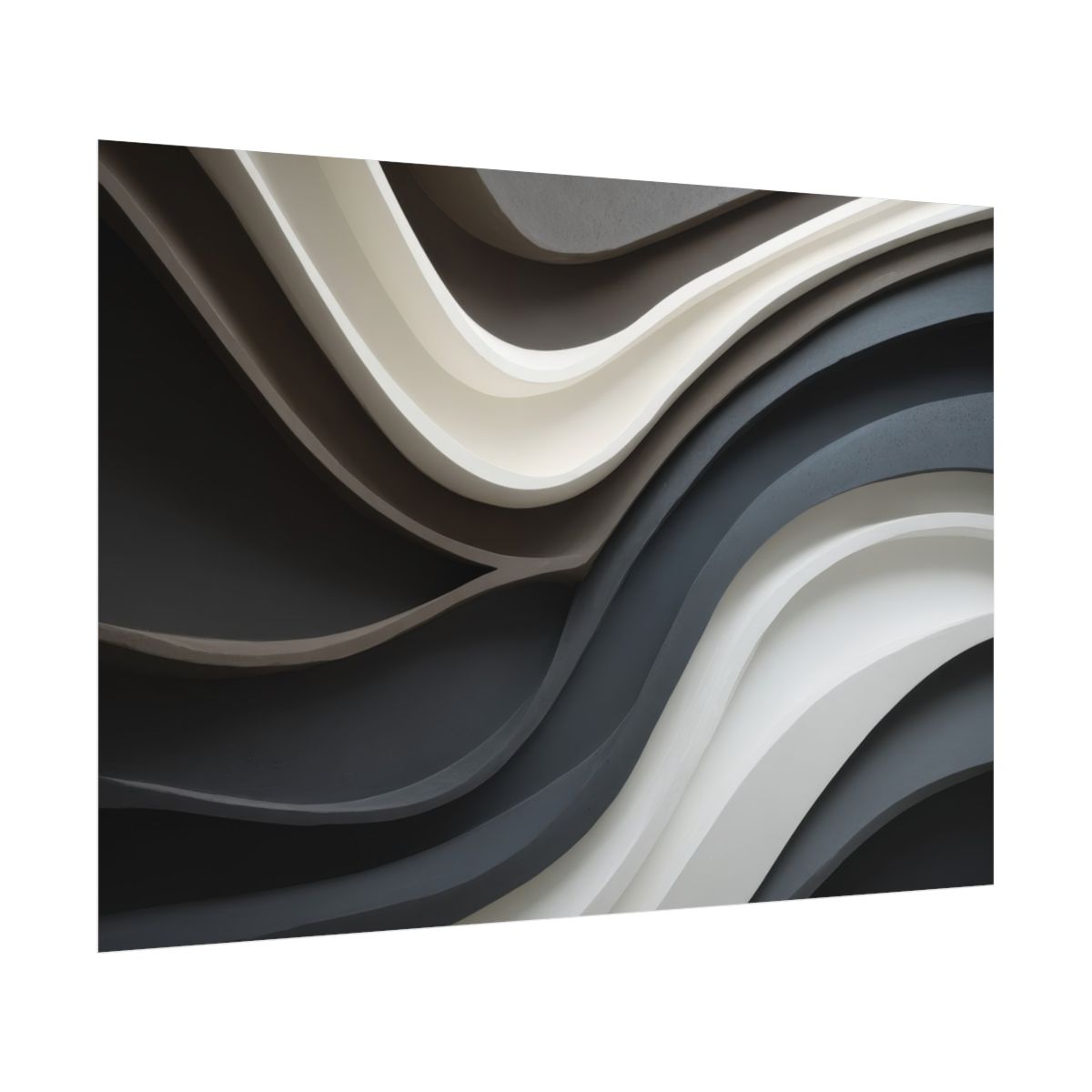 Abstract Sculptural Wall Art – fine art poster print