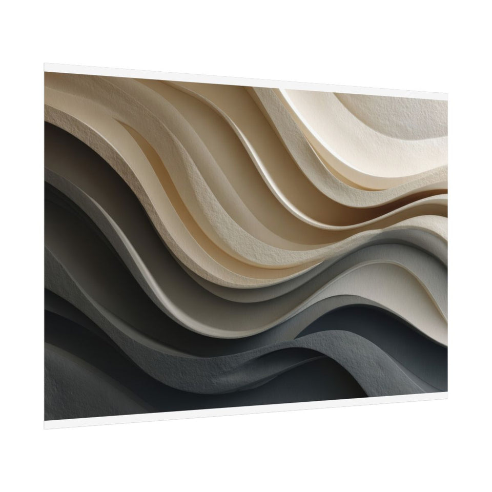 Abstract Sculptural Wall Art – fine art poster print