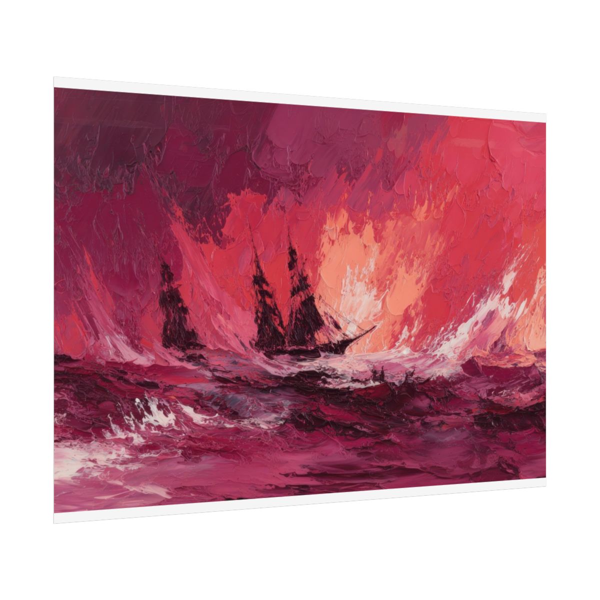 Abstract Storm Seascape Canvas Wall Art — product image 12