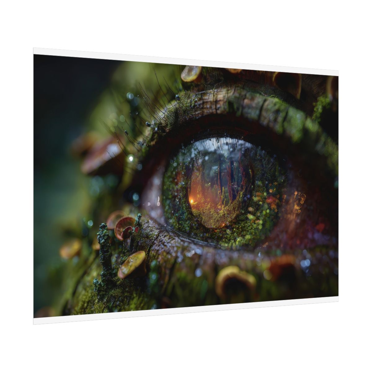 Ancient Tree Eye Canvas Art – fine art poster print