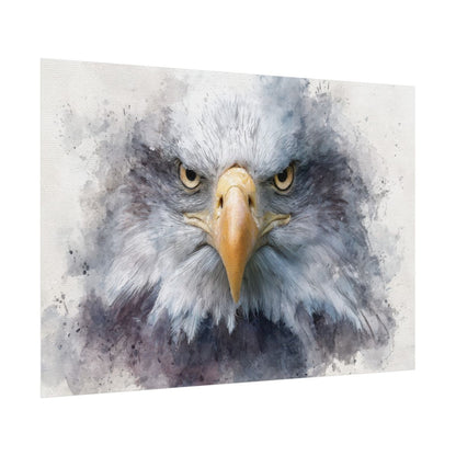 Bald Eagle Watercolor Canvas Print – fine art poster print
