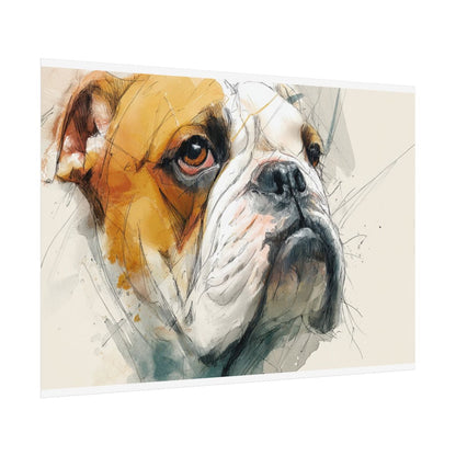 Bulldog Portrait Canvas Wall Art — product image 13