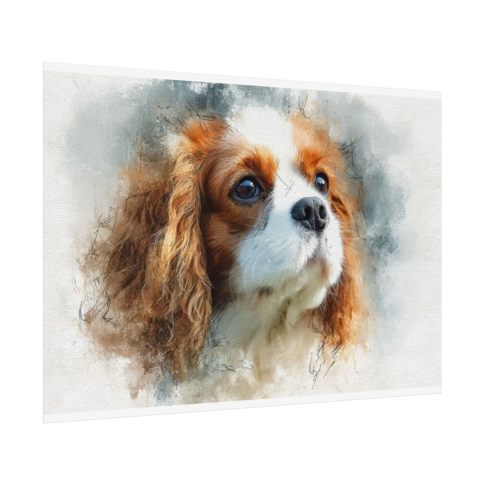 Cavalier King Charles Spaniel Canvas – fine art poster print