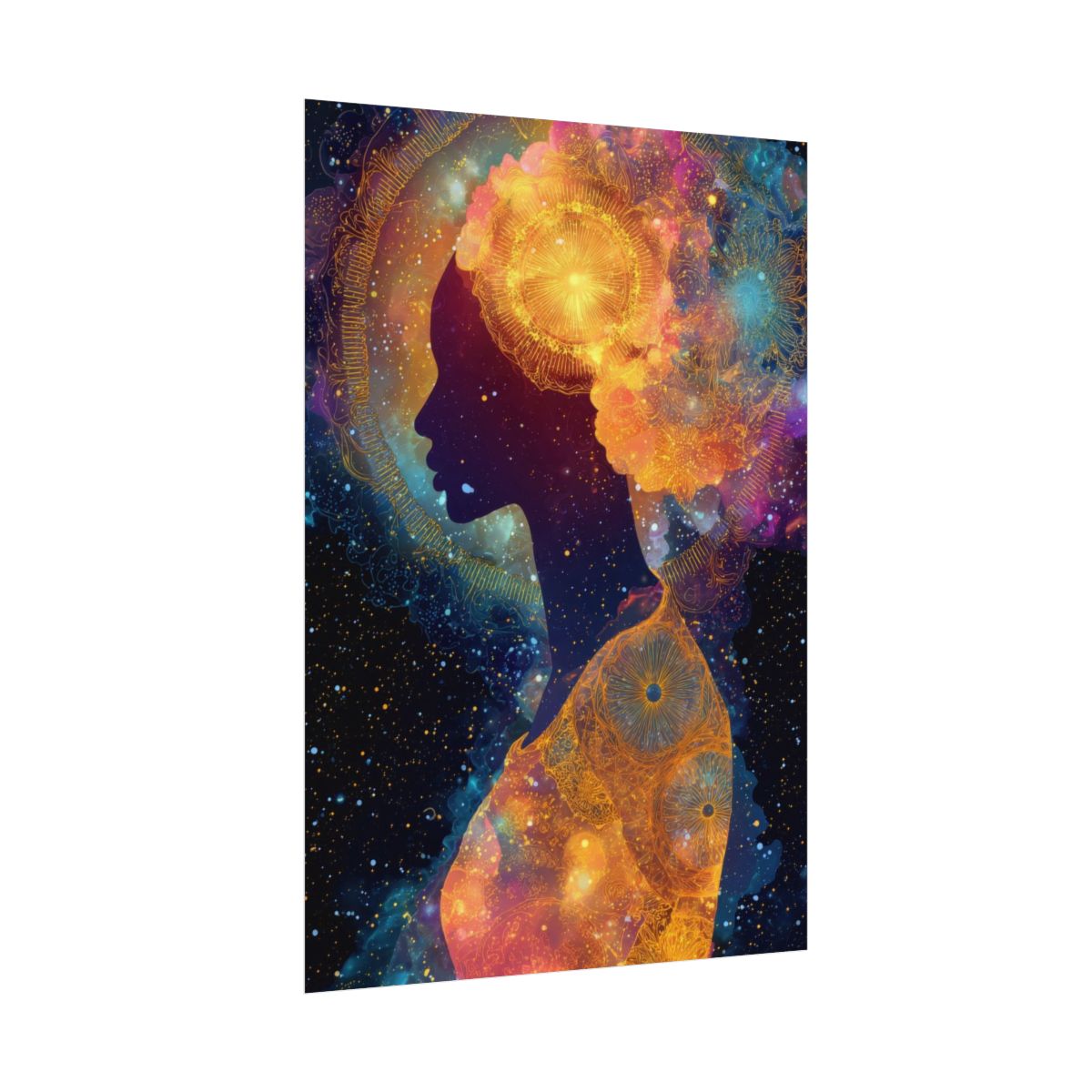 Cosmic Goddess Silhouette Art — product image 12