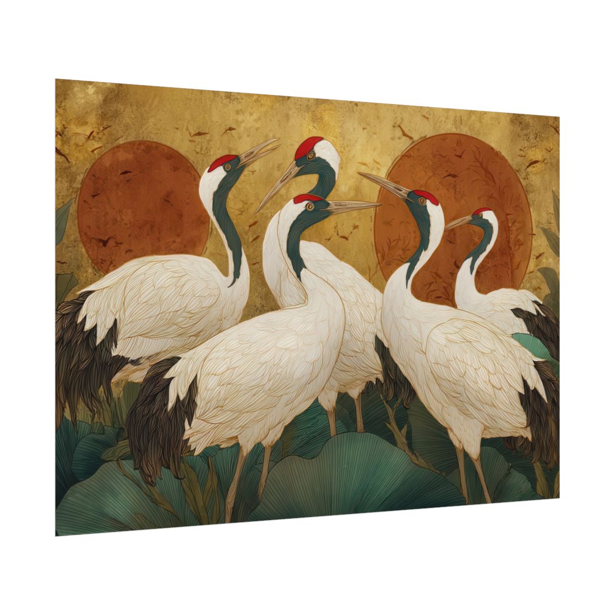 Elegant Crane Art Print – fine art poster print