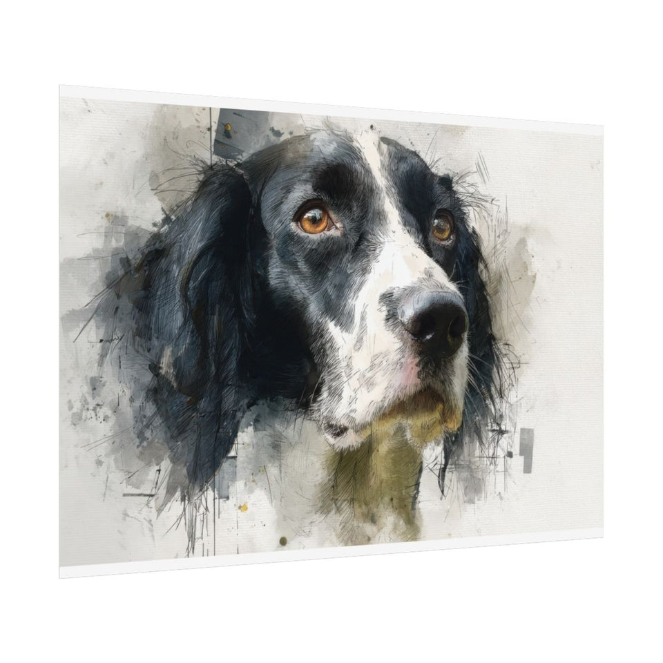 English Springer Spaniel Canvas Print – fine art poster print
