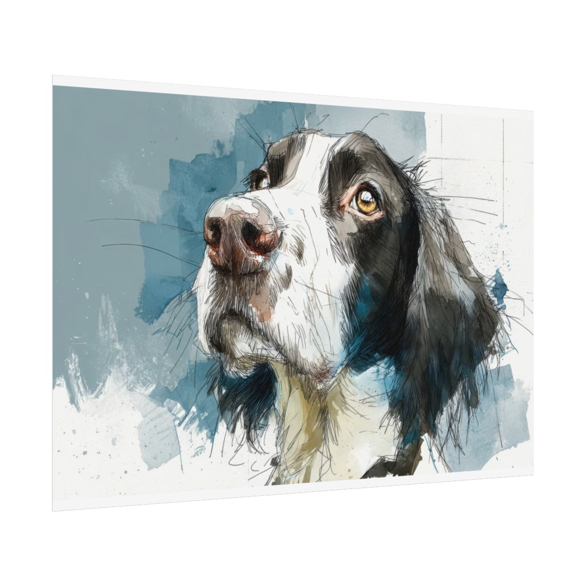 English Springer Spaniel Canvas Wall Art – fine art poster print