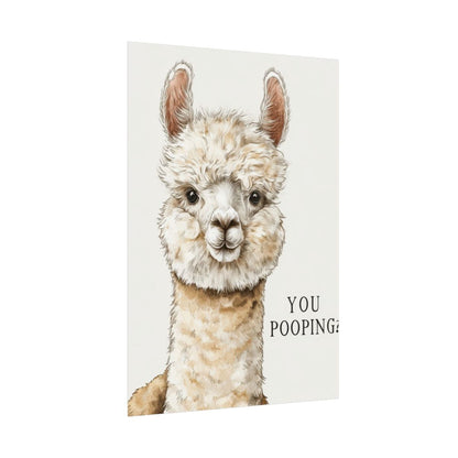 Funny Alpaca Wall Art – fine art poster print
