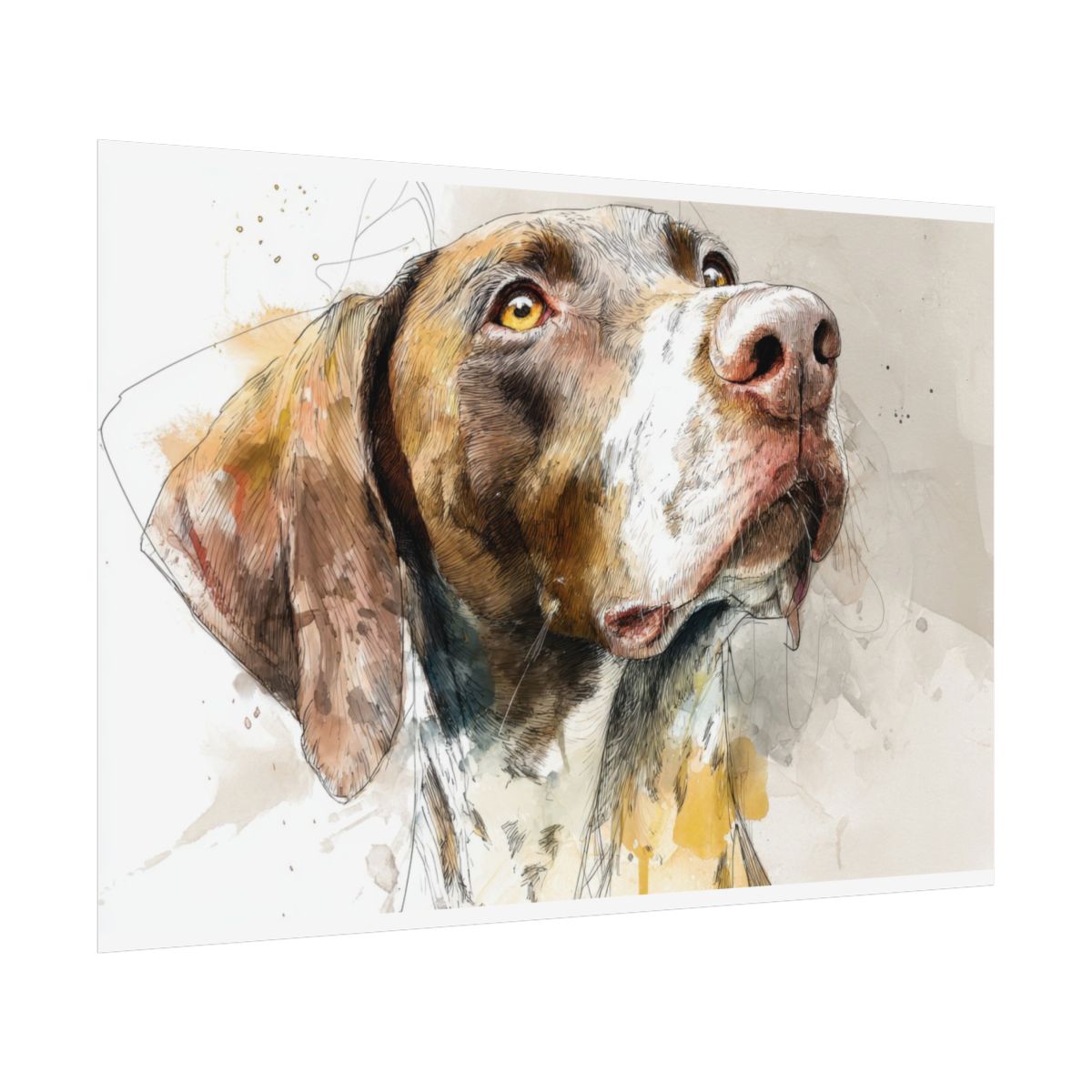 German Shorthaired Pointer Canvas Print – fine art poster print