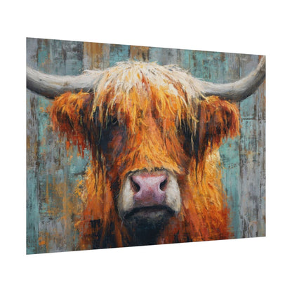 Highland Cow Wall Art – fine art poster print
