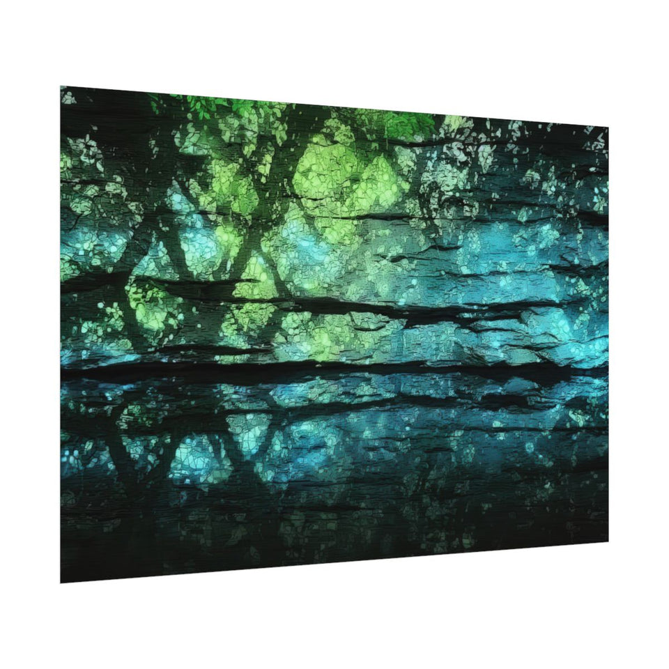 Illuminated Cave Wall Art – fine art poster print