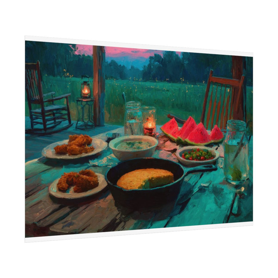 Impressionist Farmhouse Wall Art – fine art poster print
