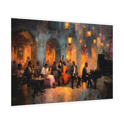 Jazz Ensemble Canvas Wall Art – fine art poster print