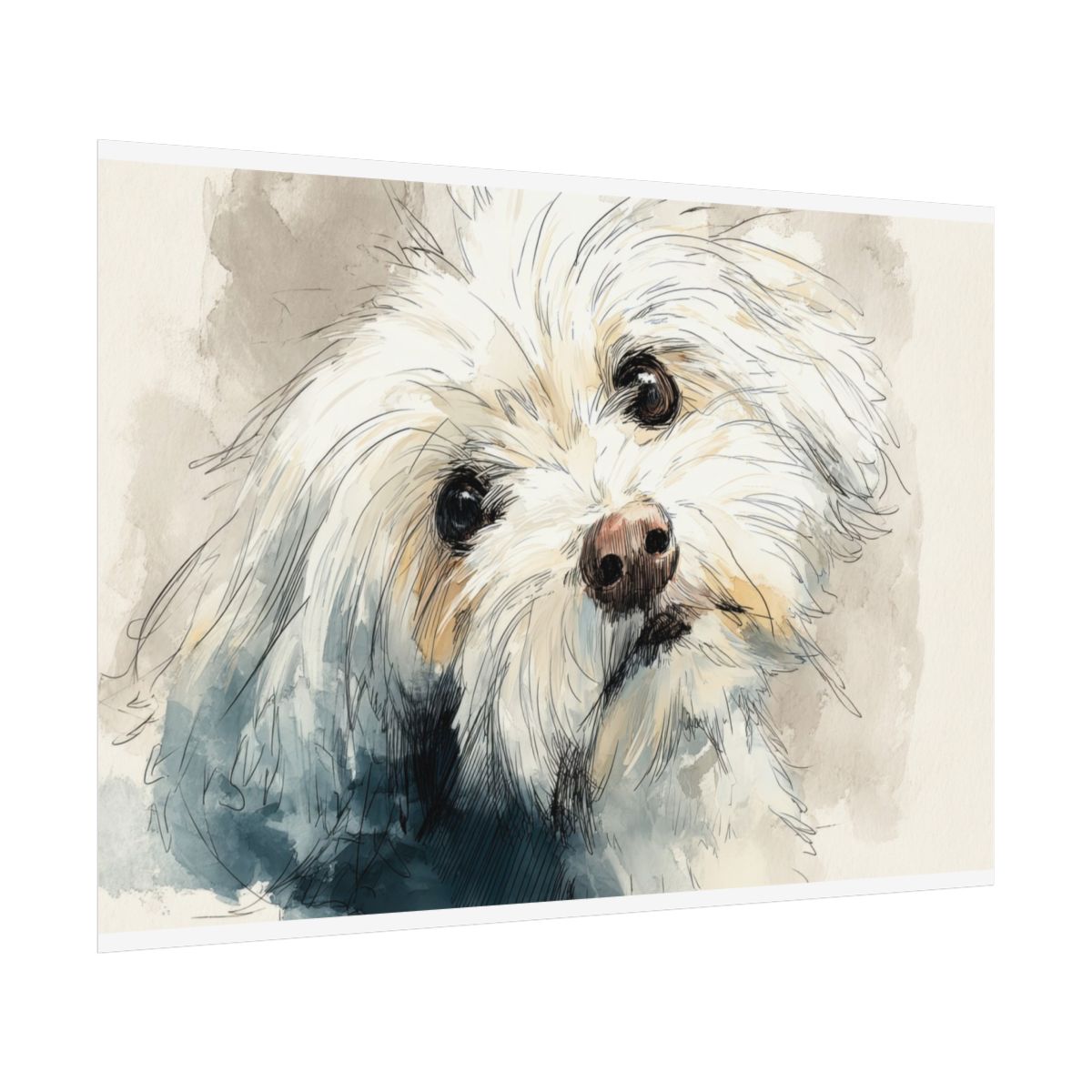 Maltese Dog Portrait Canvas Print — product image 13