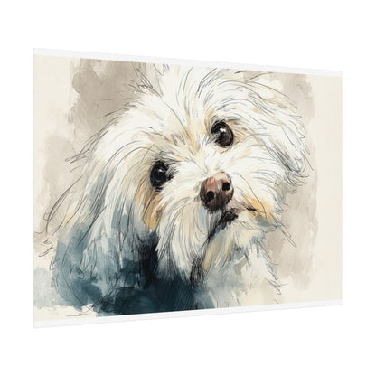 Maltese Dog Portrait Canvas Print — product image 13