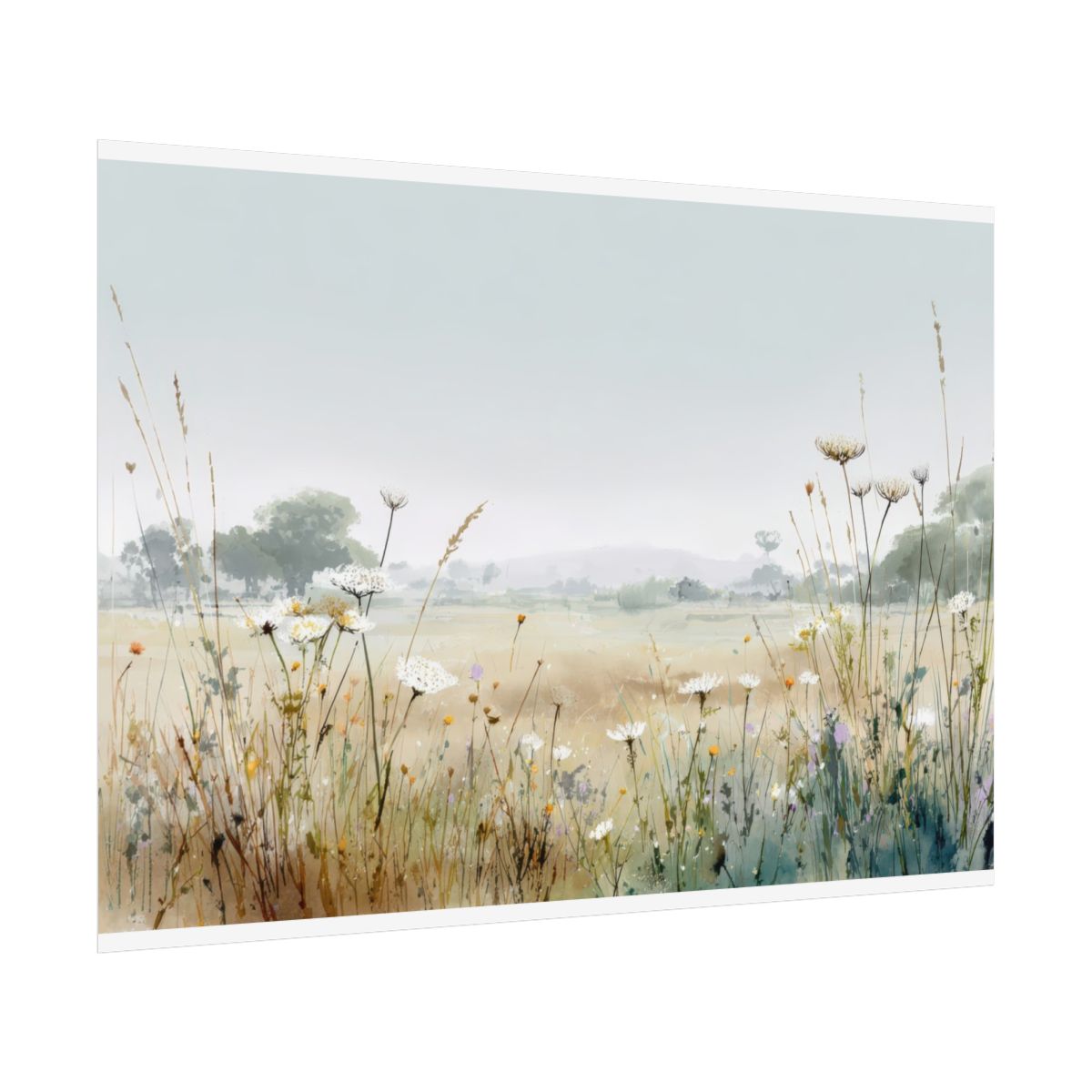 Meadow Wildflower Canvas Print – fine art poster print