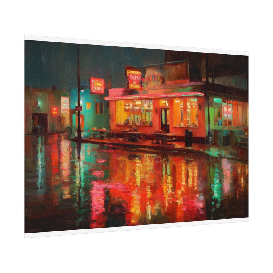 Midwest Supper Club Canvas Art – fine art poster print